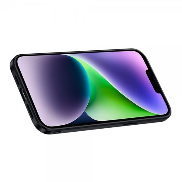 Sulada iPhone 14 Plus kuoret jalustalla, oranssi