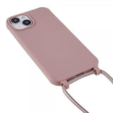 iPhone 14 Plus -suojakuori hihnalla, tummanpunainen