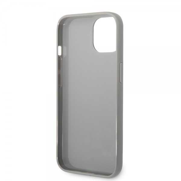 Karl Lagerfeld iPhone 14 Plus -suojakuori Monogram Iridescent Silver