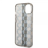 Karl Lagerfeld iPhone 14 Plus -suojakuori Monogram Vertical Stripe Musta