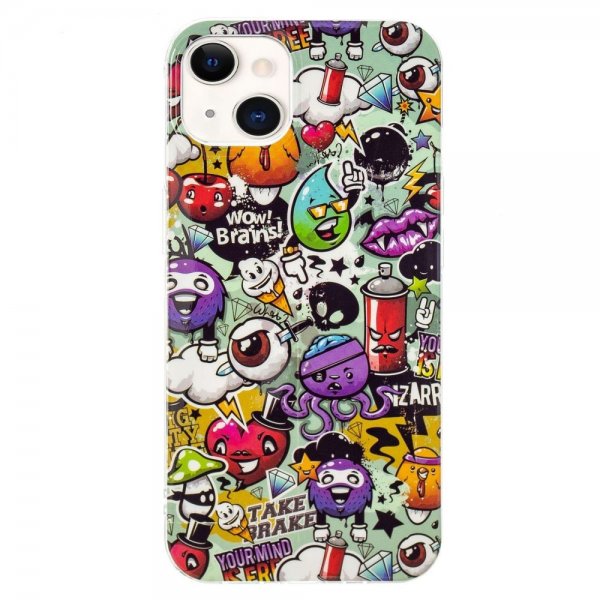 iPhone 14 Plus -kuoret (Graffiti-kuvio)