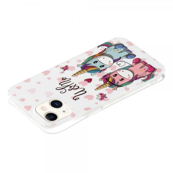iPhone 14 Plus -kuori, jossa kuvio U & Me