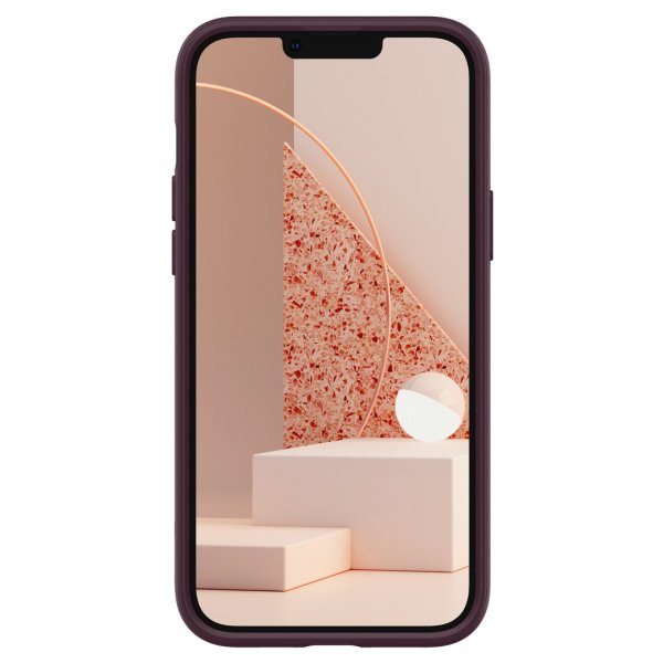 Caseology iPhone 14 Plus -suojakuori Parallax Mag Burgundy Bean