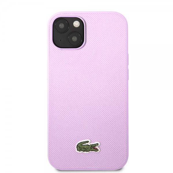 Lacoste iPhone 14 Plus -kuori, Petit Piqué Logo, violetti