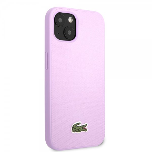 Lacoste iPhone 14 Plus -kuori, Petit Piqué Logo, violetti
