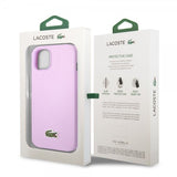 Lacoste iPhone 14 Plus -kuori, Petit Piqué Logo, violetti