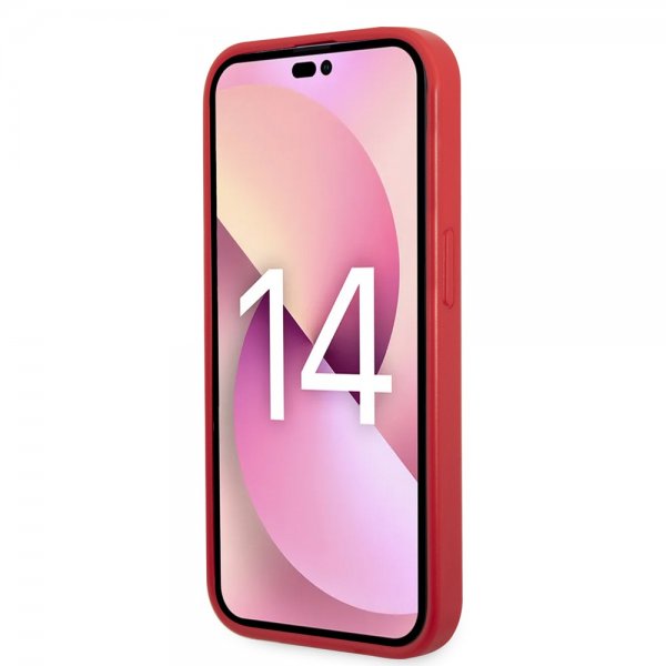 Lacoste iPhone 14 Plus -kuori Petit Pique Logo Punainen
