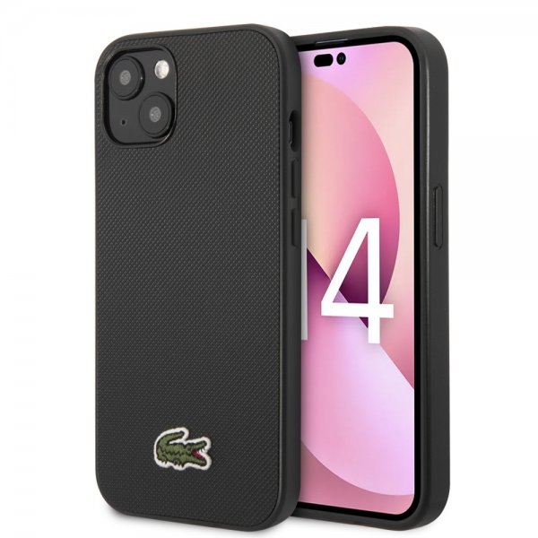 Lacoste iPhone 14 Plus -kuori, Petit Pique Logo, musta