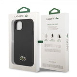 Lacoste iPhone 14 Plus -kuori, Petit Pique Logo, musta