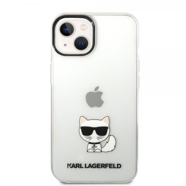 Karl Lagerfeld iPhone 14 Plus -kuori Printed Choupette Transparent