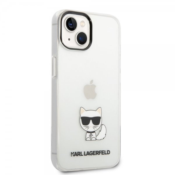 Karl Lagerfeld iPhone 14 Plus -kuori Printed Choupette Transparent