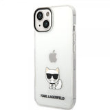 Karl Lagerfeld iPhone 14 Plus -kuori Printed Choupette Transparent
