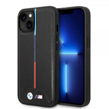 BMW iPhone 14 Plus Kuori Tikattu Musta