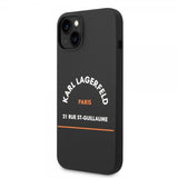Karl Lagerfeld iPhone 14 Plus Suojakuori Rue St Guillaume Musta