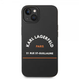 Karl Lagerfeld iPhone 14 Plus Suojakuori Rue St Guillaume Musta