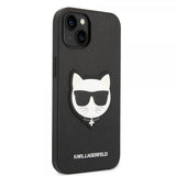 Karl Lagerfeld iPhone 14 Plus Saffiano Choupette -kuori, musta