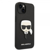 Karl Lagerfeld iPhone 14 Plus Saffiano Karl Musta kuori