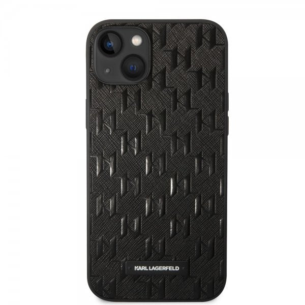 Karl Lagerfeld iPhone 14 Plus Saffiano Monogram Musta Kuori