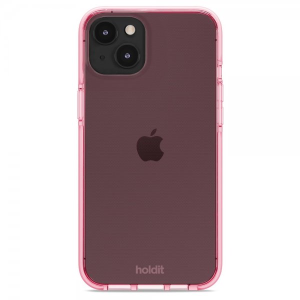 holdit iPhone 14 Plus Suojakuori Seethru Bright Pink