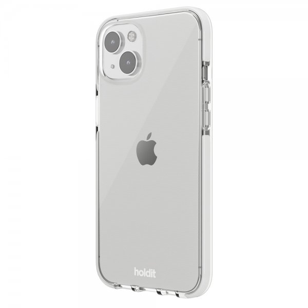 Holdit iPhone 14 Plus -kuori, läpinäkyvä valkoinen
