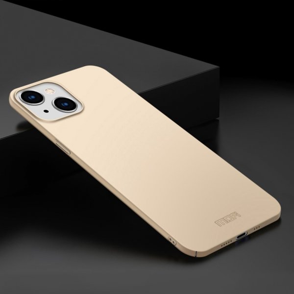 Mofi iPhone 14 Plus -suojakuori Shield Slim, kulta