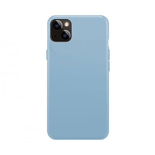 Xqisit iPhone 14 Plus -silikonikuori, vaaleansininen