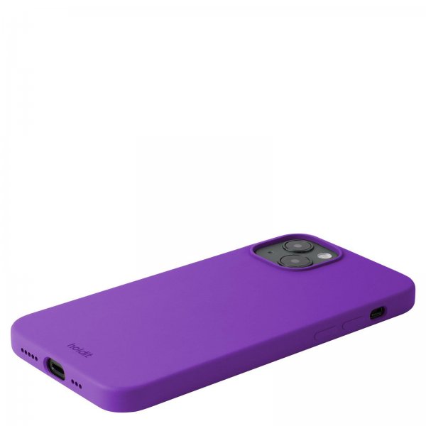 holdit iPhone 14 Plus -silikonikuori, kirkkaan violetti