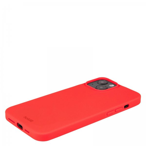 holdit iPhone 14 Plus Silikonisuojakuori Chili Red