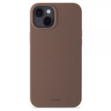 holdit iPhone 14 Plus -silikonikuori, tummanruskea