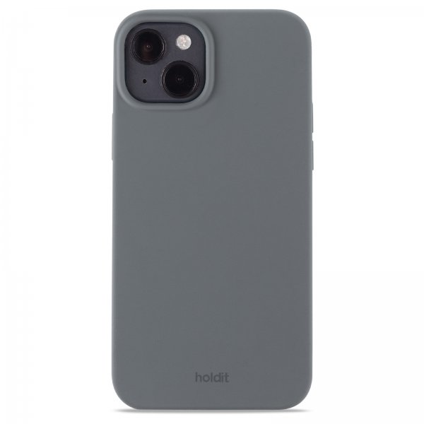 Holdit iPhone 14 Plus -silikonikuori Space Gray