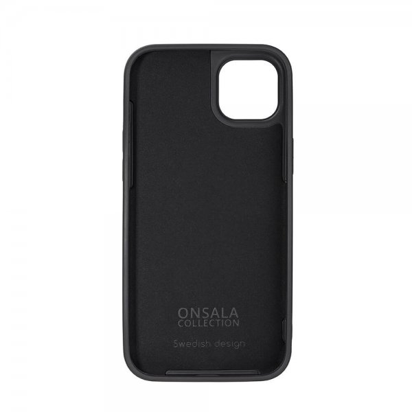 Onsala iPhone 14 Plus -silikonikuori, musta
