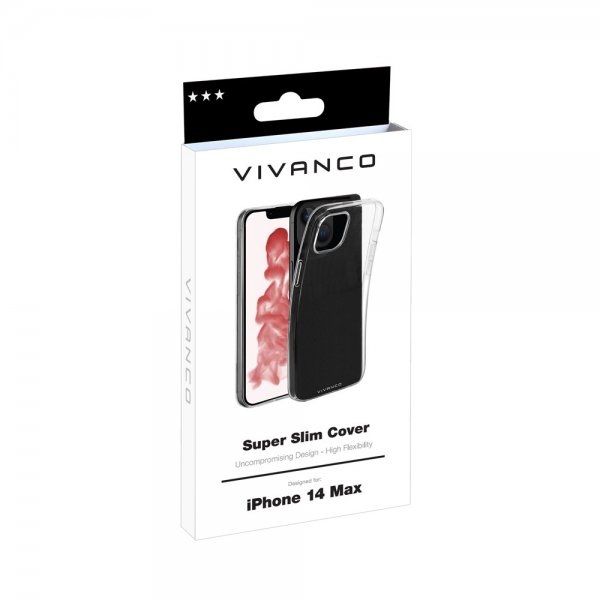 Vivanco iPhone 14 Plus -kuori Slim TPU, läpinäkyvä
