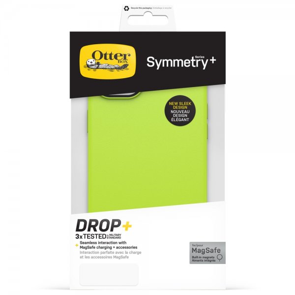 Otterbox iPhone 14 Plus -suojakuori Symmetry Plus Lime All Yours