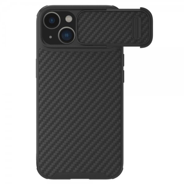 Nillkin iPhone 14 Plus -suojakuori Synthetic Fiber, musta