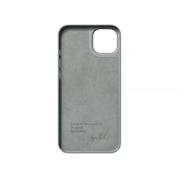 Nudient iPhone 14 Plus -kuori Thin Case MagSafe Concrete Grey