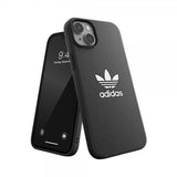 Adidas iPhone 14 Plus -kuori, Trefoil Snap Case, musta