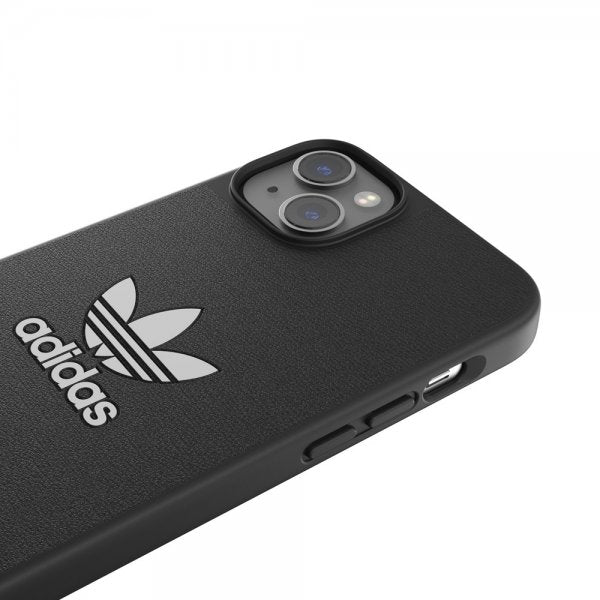 Adidas iPhone 14 Plus -kuori, Trefoil Snap Case, musta