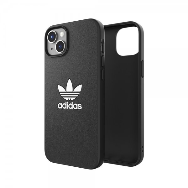 Adidas iPhone 14 Plus -kuori, Trefoil Snap Case, musta