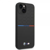 BMW iPhone 14 Plus kuori Tricolor Line & Logo musta