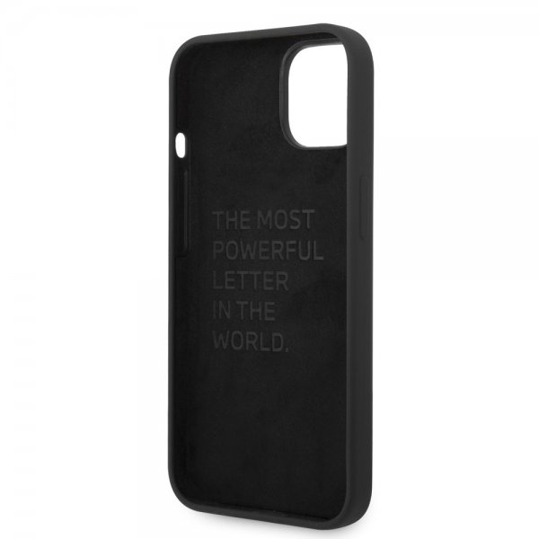 BMW iPhone 14 Plus kuori Tricolor Line & Logo musta