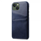 iPhone 14 Plus -kuori, kaksi korttipaikkaa, sininen