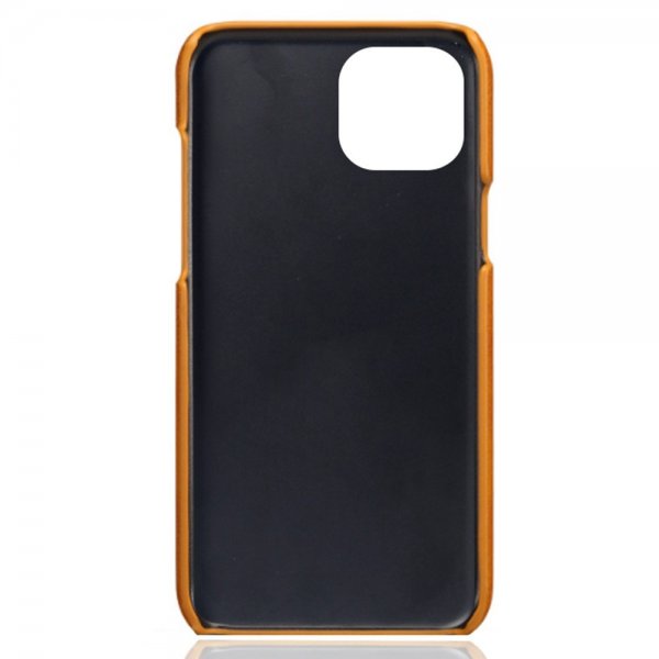 iPhone 14 Plus -kuoret kahdella korttipaikalla, vaaleanruskea