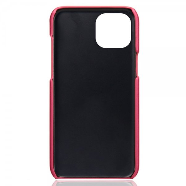 iPhone 14 Plus -kuori, kaksi korttipaikkaa, magenta