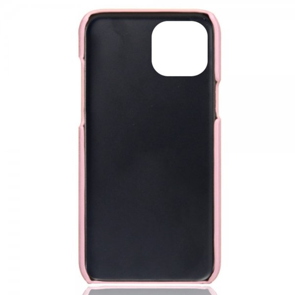 iPhone 14 Plus -kuori, kaksi korttipaikkaa, ruusukulta