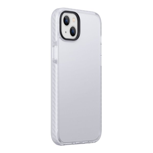 iPhone 14 Plus -iskunvaimennuskotelo, TPU, valkoinen