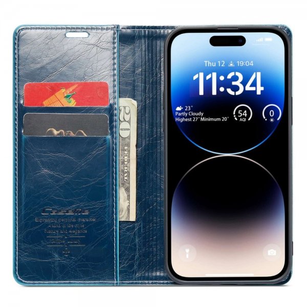 CaseMe iPhone 14 Pro -suojakuori, 003-sarja, petrolinsininen