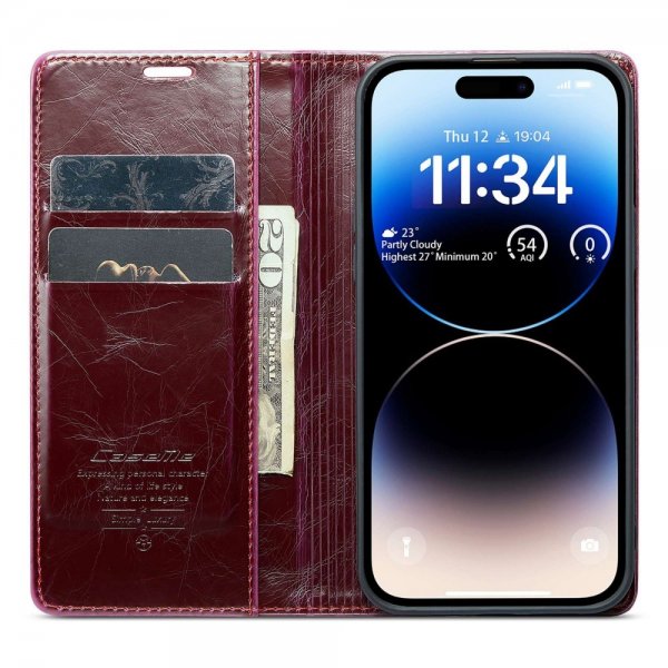 CaseMe iPhone 14 Pro Kotelo 003 Series Punainen