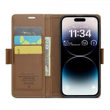 CaseMe iPhone 14 Pro -suojakuori 023 Series Ruskea