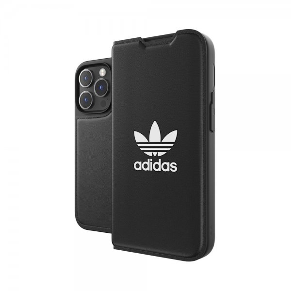 Adidas iPhone 14 Pro -kotelo, kansiotyyppinen kotelo, Basic, musta