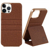 X-Level iPhone 14 Pro Kotelo Journey Series Ruskea